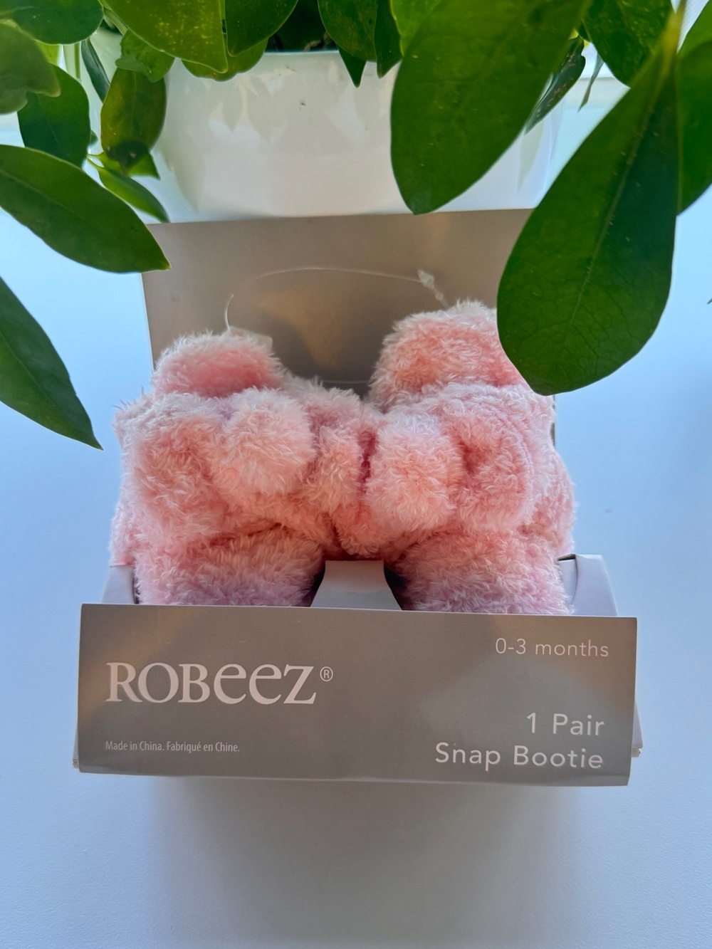 Robeez Pink Baby Snap Booties